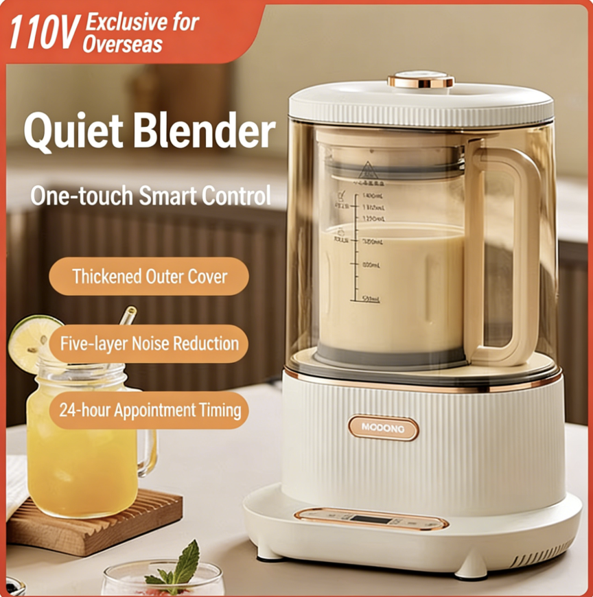 110V Multifunctional Heating Blender, Soy Milk Maker & Baby Food Processor with Time