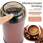110V Electric Grain Grinder, Mini Spice & Coffee Bean Grinder for Home Use, Portable Mill for Seasonings, Grains & Beans