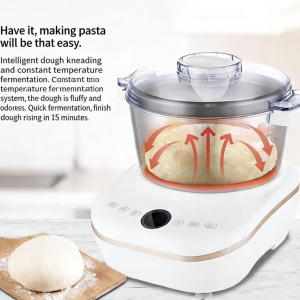 110V Stand Mixer, Multifunctional Automatic Dough Kneading Machine with Fermentation, Electric Food Mixer for Bread Baking & Dough Rising