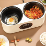 110V Smart Reservation Double Pot Multifunctional Electric Cooker for Home – Non-stick Low-sugar Rice Cooker for Soup & Porridge