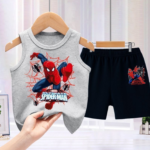 2026 New Boys Summer Outfit Set, Sleeveless Tank Top & Shorts, Cool Streetwear for Toddler Boys