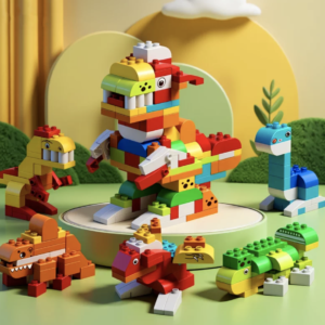 Kids Building Blocks Set, Compatible with Lego Bricks, Educational Brain Development Construction Toy for Boys & Girls
