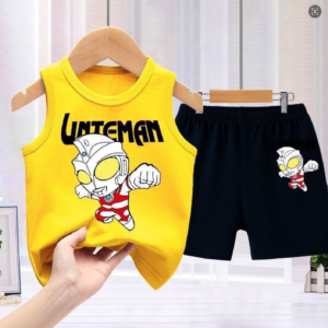2026 New Boys Summer Outfit Set, Sleeveless Tank Top & Shorts, Cool Streetwear for Toddler Boys