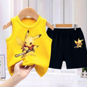 2026 New Boys Summer Outfit Set, Sleeveless Tank Top & Shorts, Cool Streetwear for Toddler Boys...。