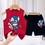 2026 New Boys Summer Outfit Set, Sleeveless Tank Top & Shorts, Cool Streetwear for Toddler Boys....