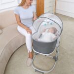 Multifunctional Baby Rocking Chair & Cradle Bed for Newborns, Infant Rocker Sleeper, Reclinable & Seatable Toddler Swing Chair